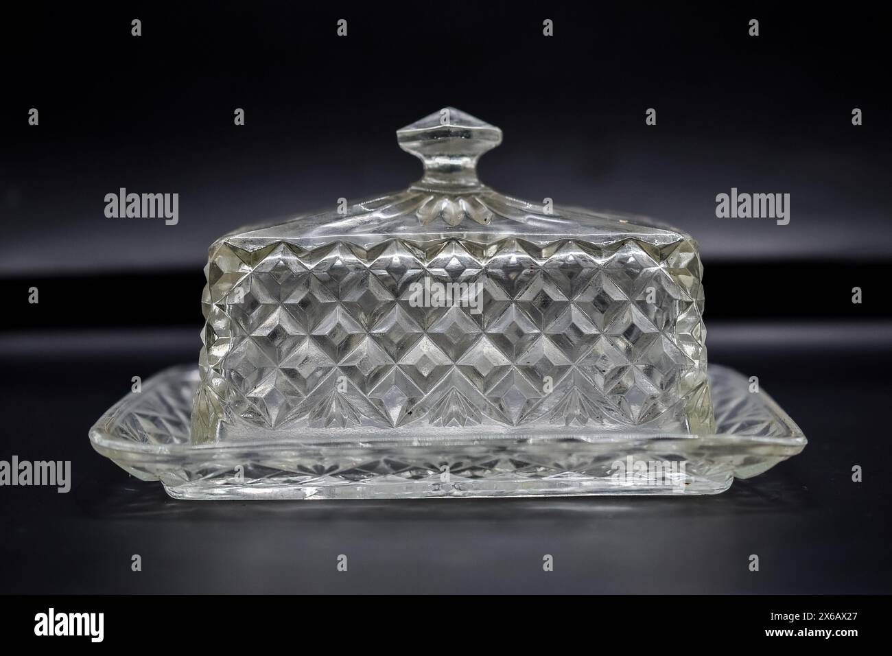 decorative glass plate Stock Photo