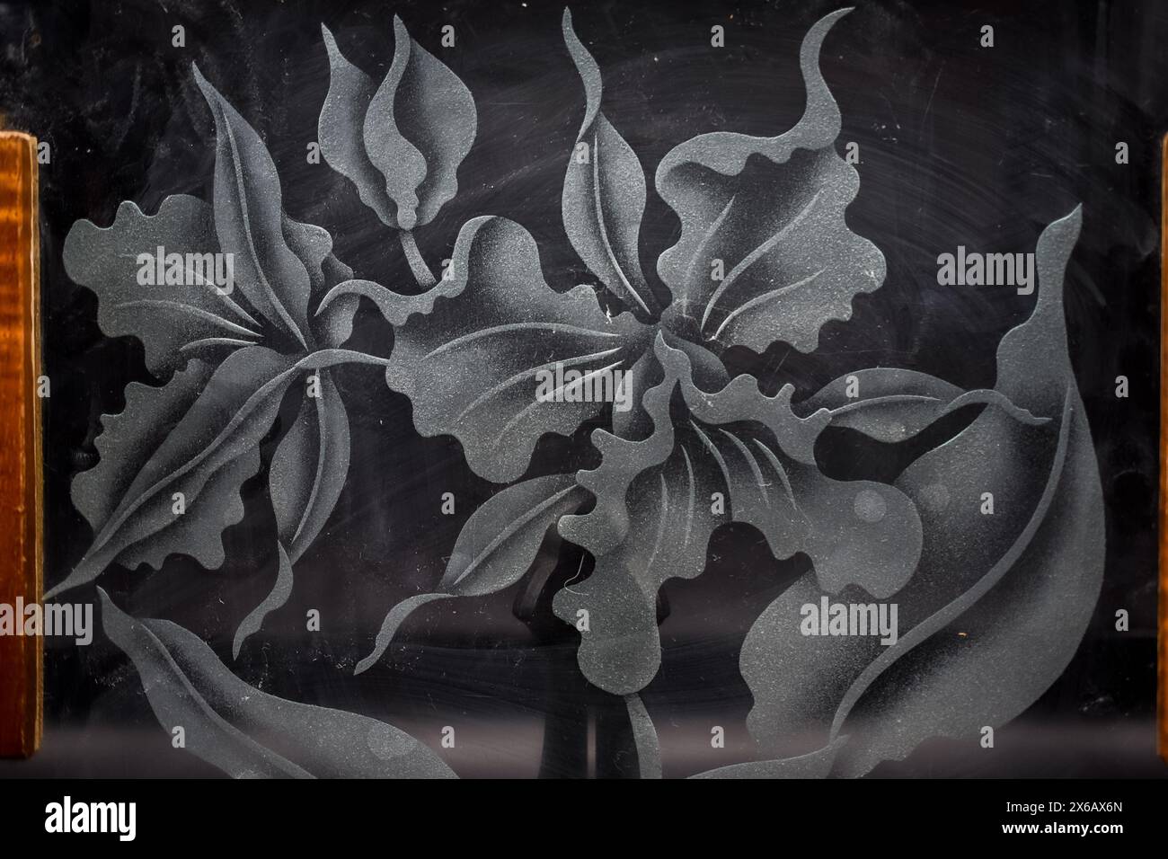 decorative glass plate Stock Photo