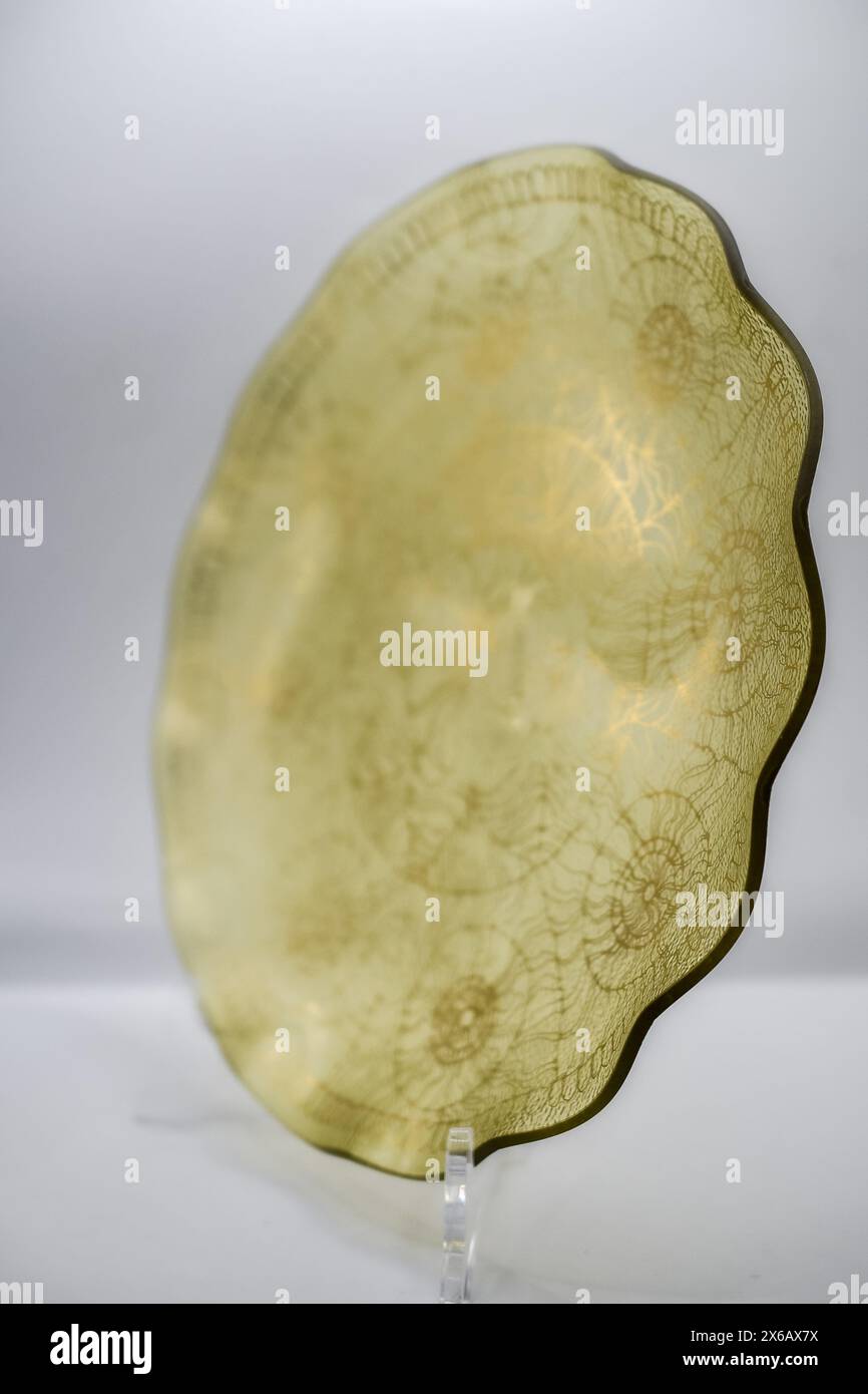 decorative glass plate Stock Photo