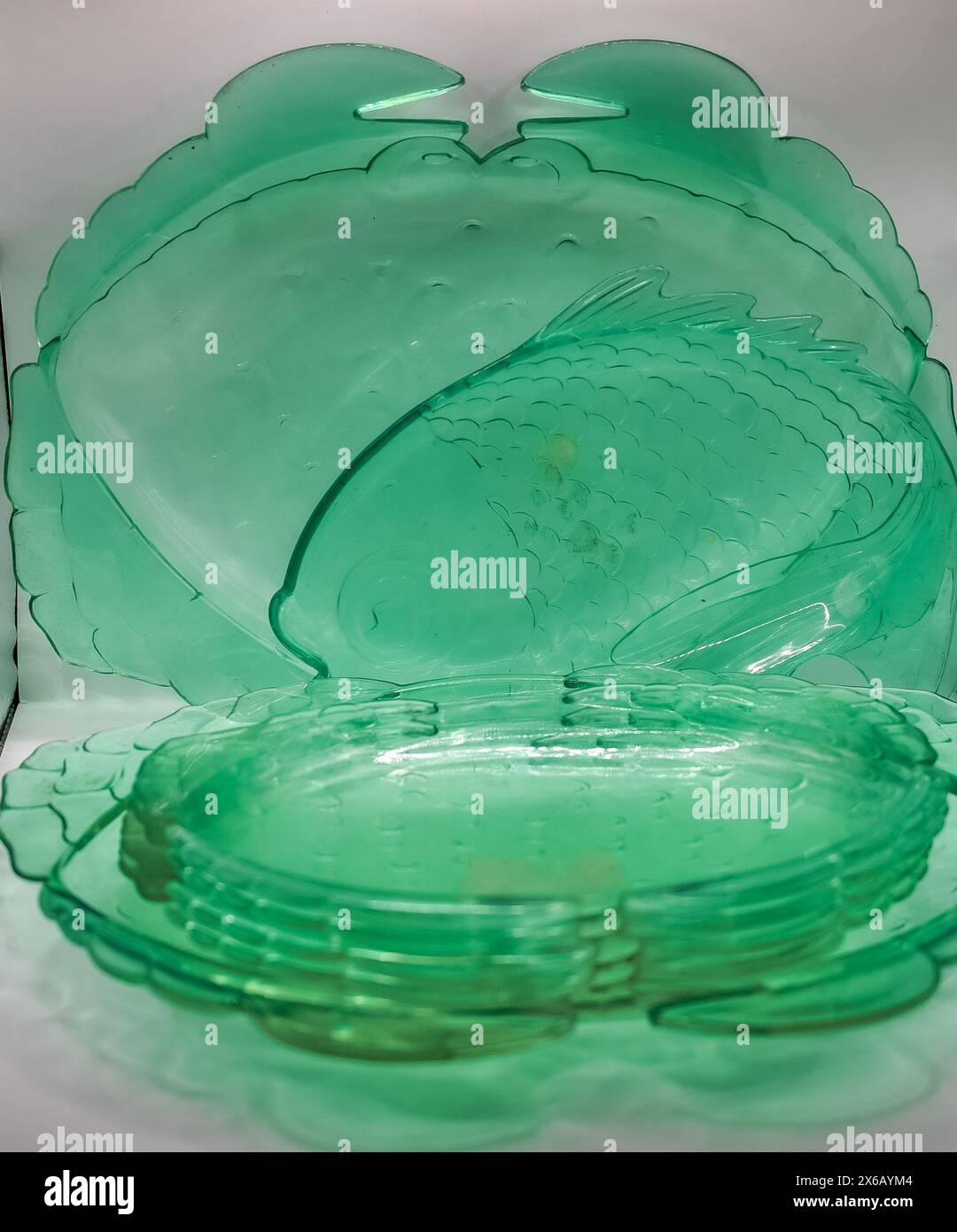 decorative glass plate Stock Photo