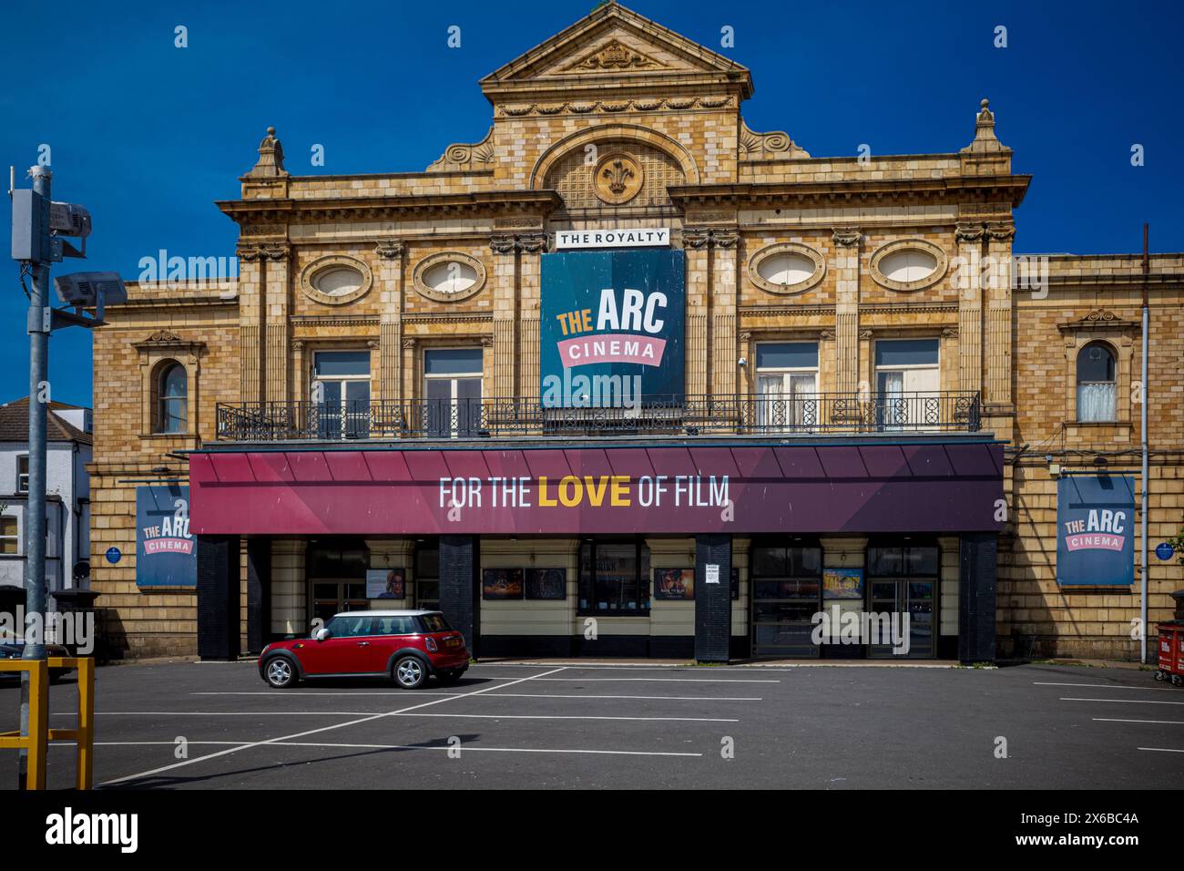 The Arc Cinema Great Yarmouth on Marine Parade - originally built as the Royal Aquarium it was converted to a 3000 seat theatre in 1896 Stock Photo