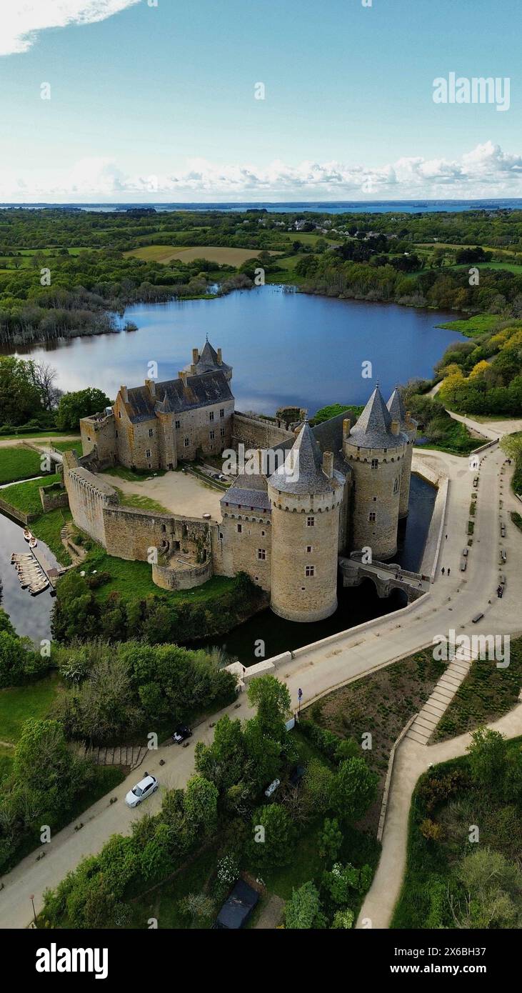 Drone Photo Suscinio Castle France Europe Stock Photo Alamy Drone Photo Suscinio Castle France Europe Stock Photo Alamy