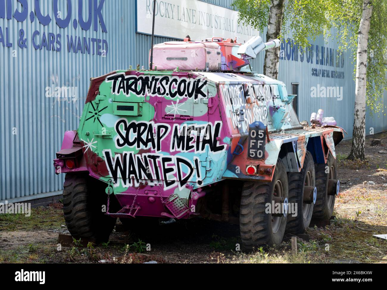 Scrap metal merchants armoured car, Rocky Lane, Birmingham, West