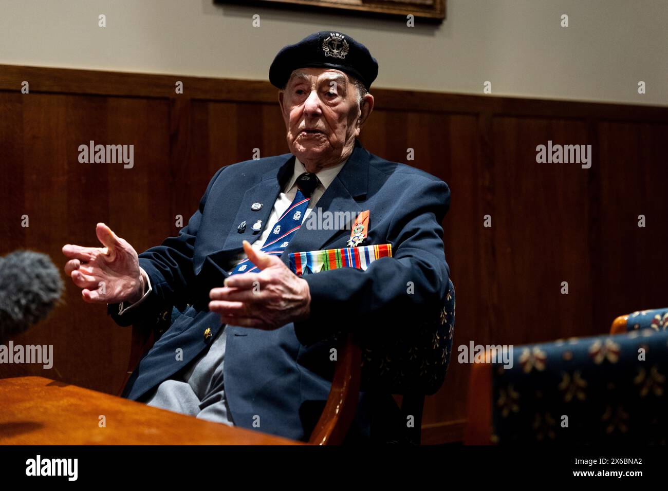 D-Day veteran Henry Rice, 98, from Surrey, who served as a signalman on ...