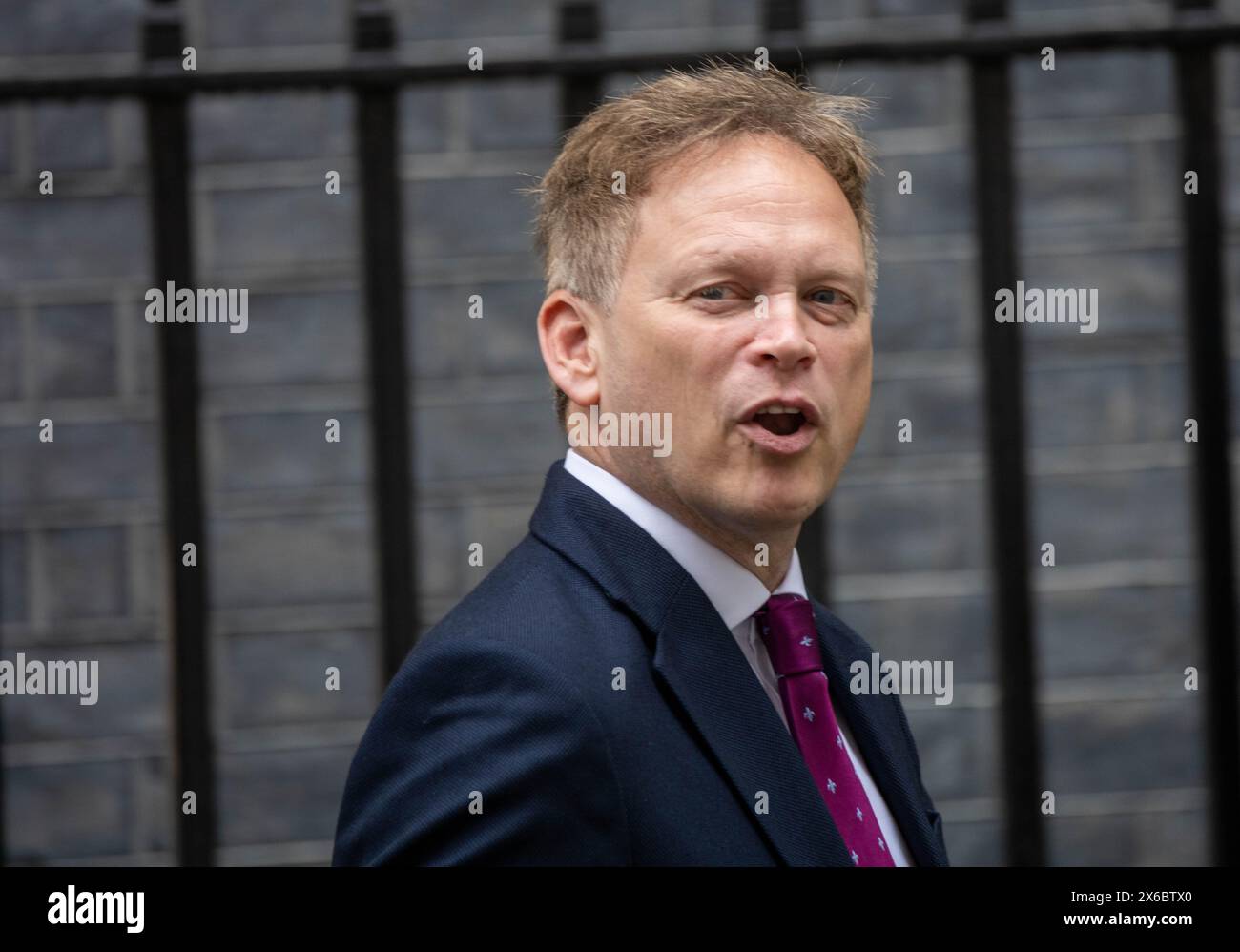 London, UK. 14th May, 2024. Grant Shapps, Defence Secretary, at a cabinet meeting at 10 Downing Street London, that was on at the same time as the farm to folk summit in 10 Downing Street Credit: Ian Davidson/Alamy Live News Stock Photo