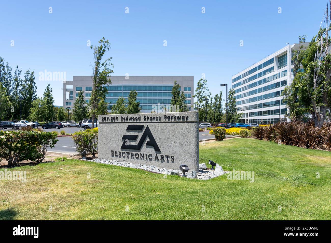 Electronic Arts headquarters in Redwood City, California, United States Stock Photo