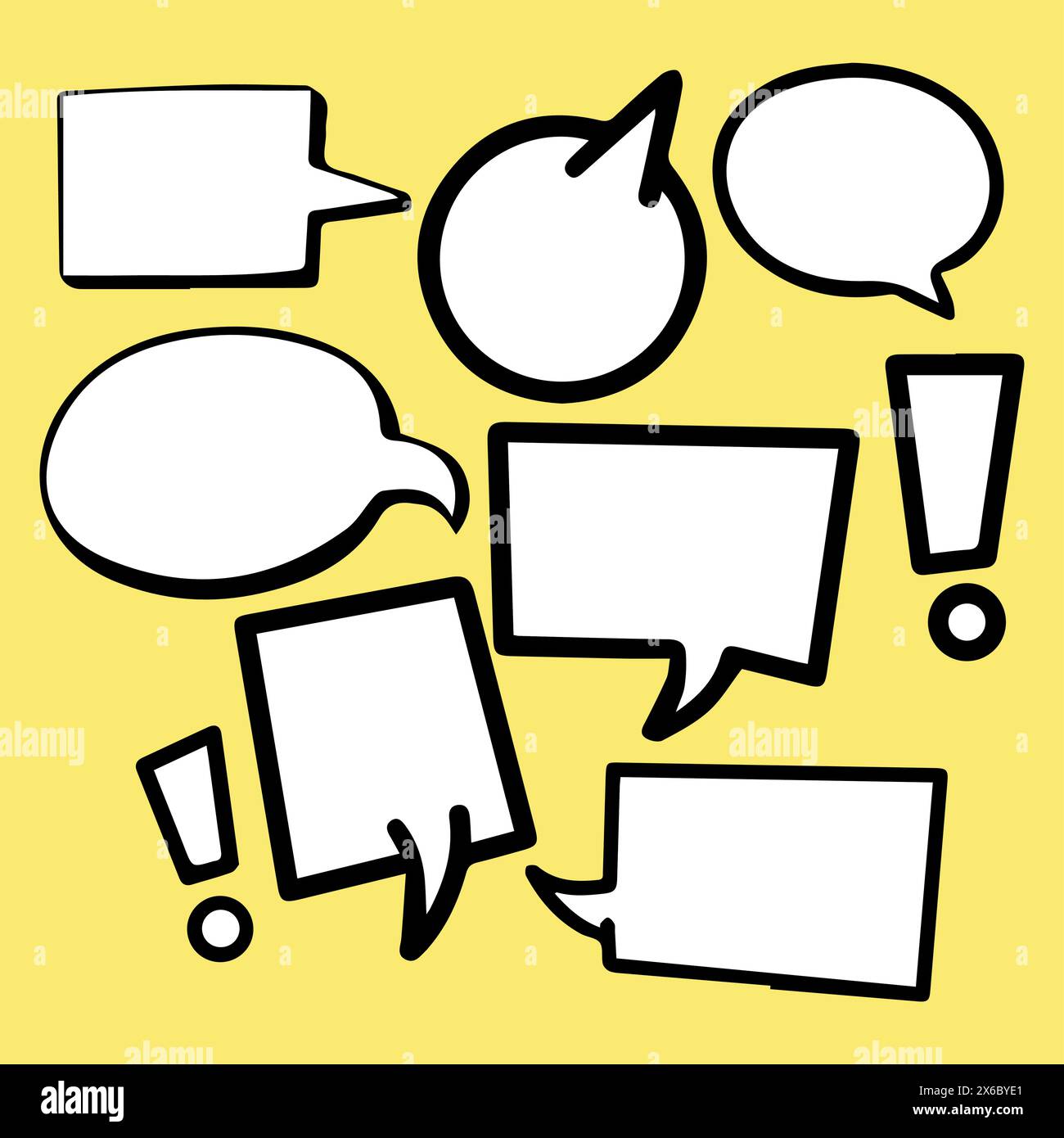 Conversation speech bubbles Stock Vector Images - Alamy