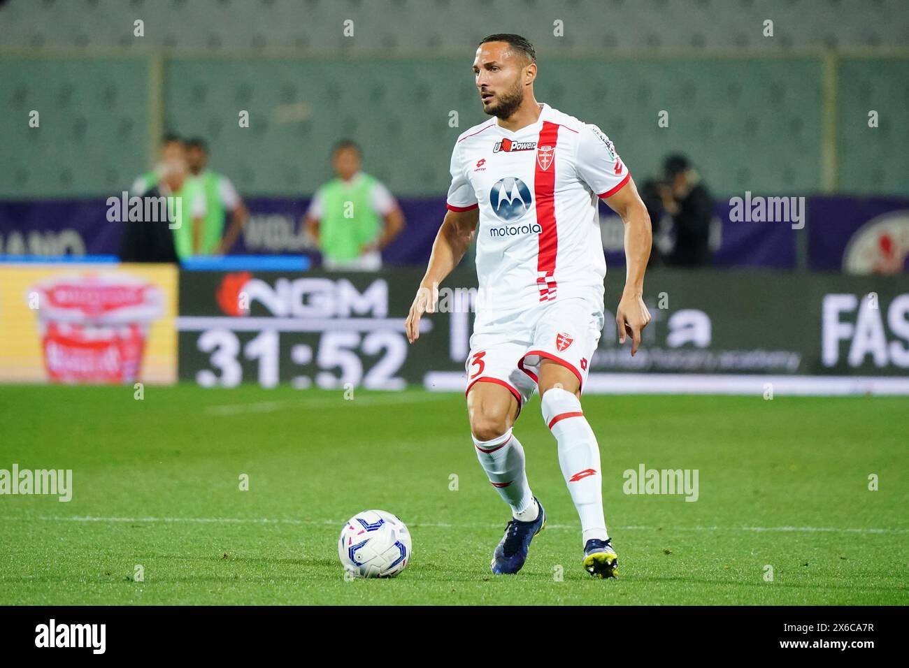 Danilo D'Ambrosio (AC Monza) during the Italian championship Serie A football match between ACF Fiorentina and AC Monza on May 13, 2024 at the Artemio Franchi stadium in Florence, Italy Stock Photo