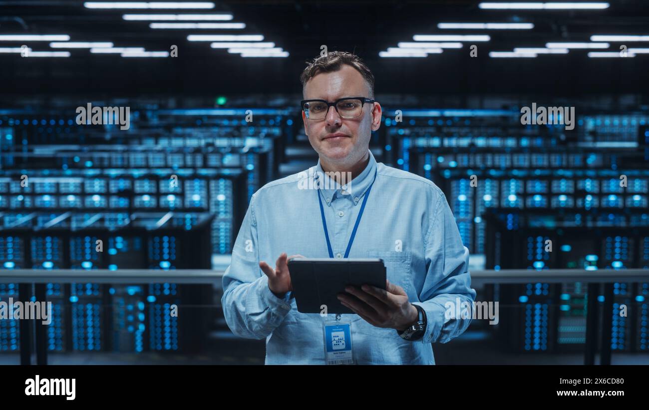 Portrait happy data center system hi-res stock photography and images ...