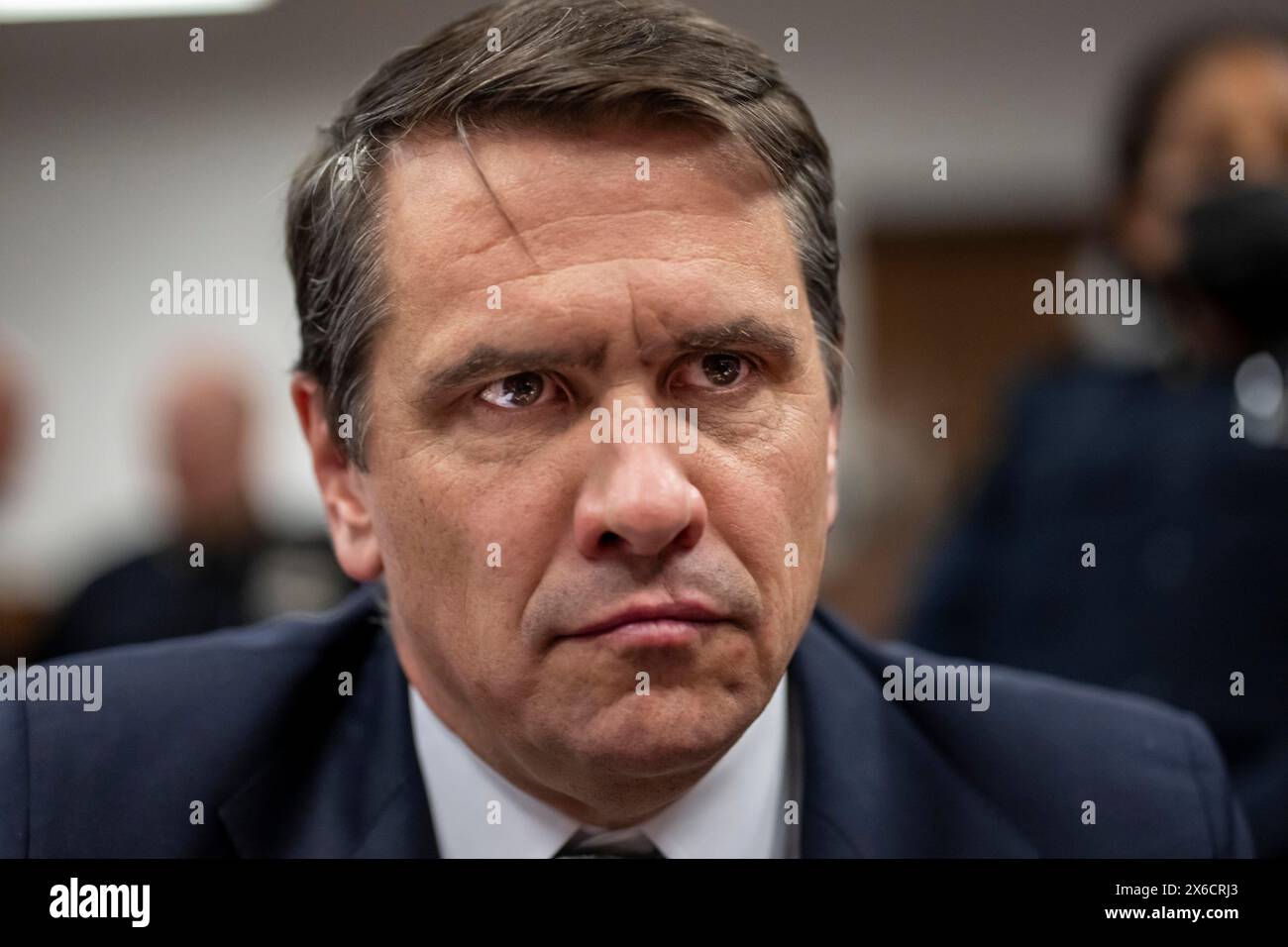 New York, United States. 14th May, 2024. Lawyer Todd Blanche, attorney for former President Donald Trump, sits in the courtroom at Manhattan Criminal Court in New York on Tuesday, May 14, 2024. Michael Cohen, a one-time fixer and personal attorney to Trump, is expected to continue testifying in the hush-money criminal trial against the former president. Pool photo by Mark Peterson/UPI Credit: UPI/Alamy Live News Stock Photo