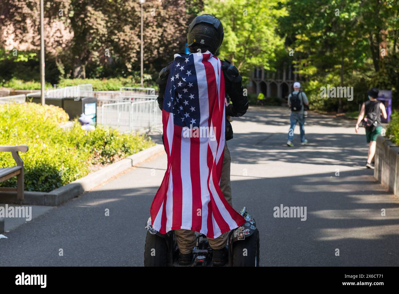 Seattle, USA. 12th May 2024. The United For Israel March gathered at