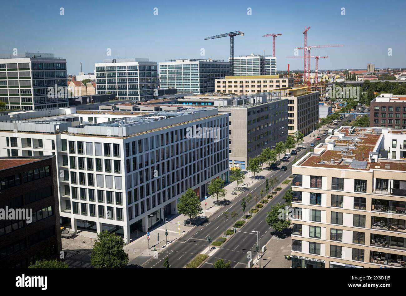 Newly built apartments and offices in Berlin, Heidestrasse (photo for editorial use only, no property release available) Stock Photo