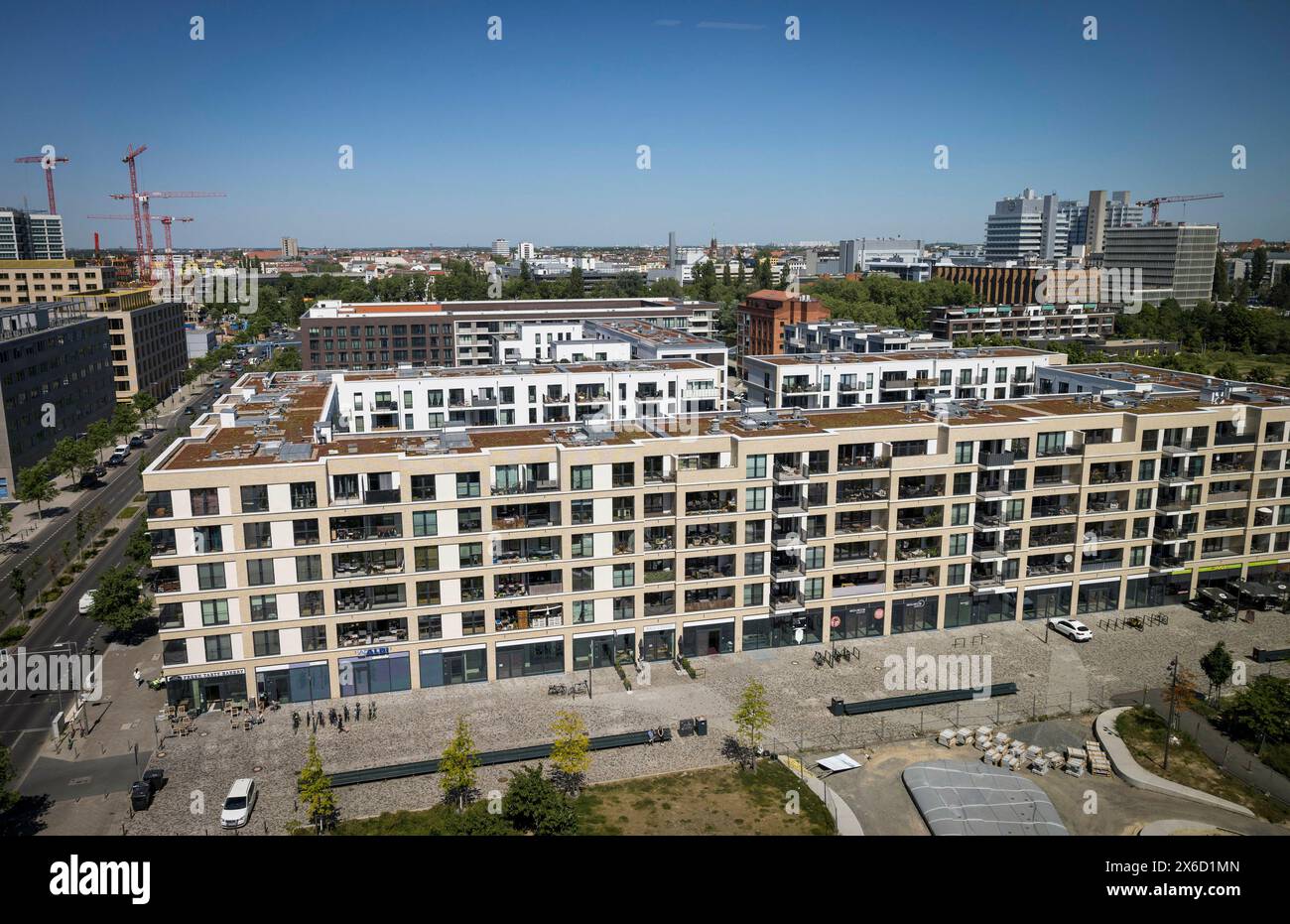 New apartments in Berlin, Heidestrasse (photo for editorial use only, no property release available) Stock Photo