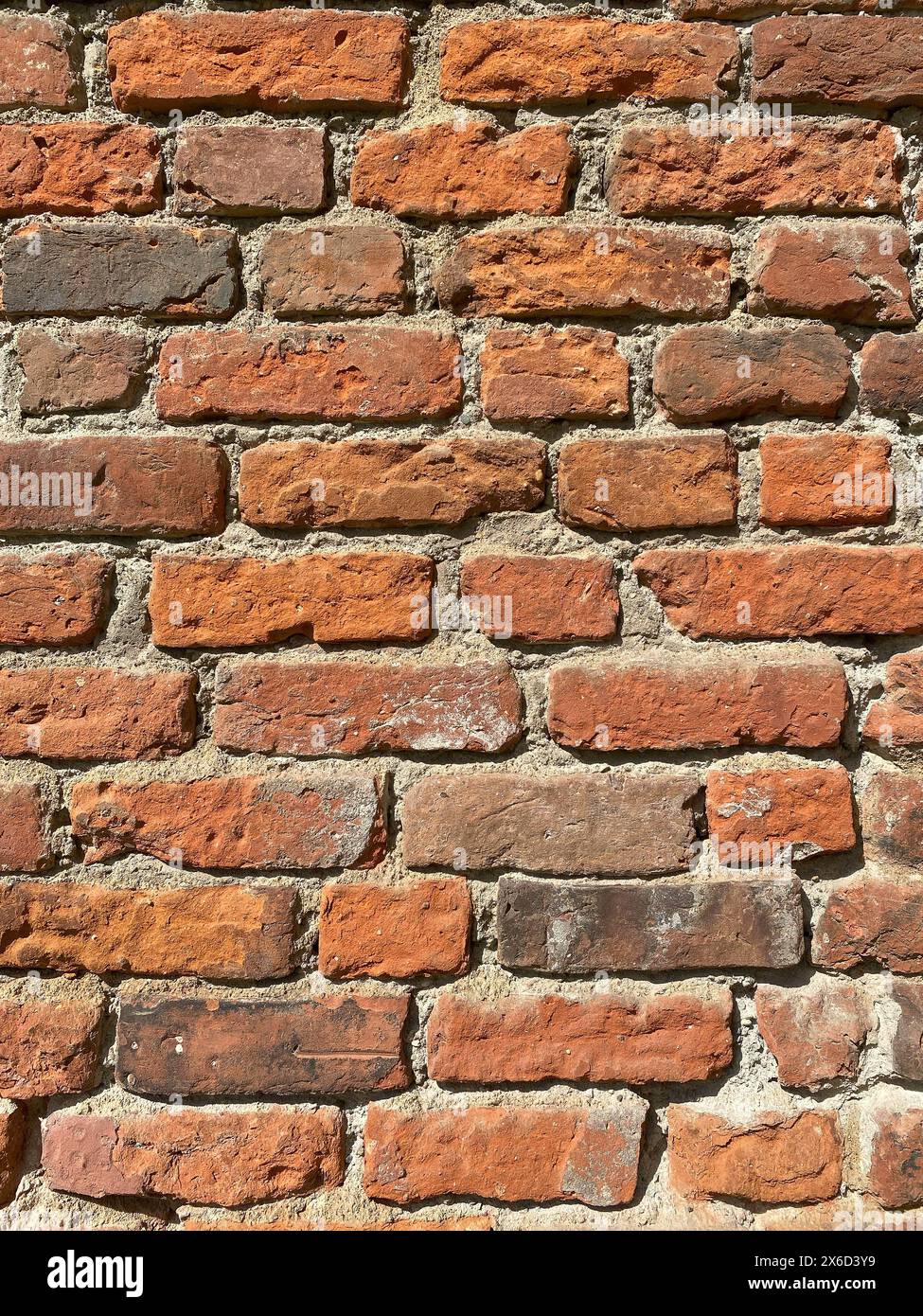 Old red brick wall texture Stock Photo