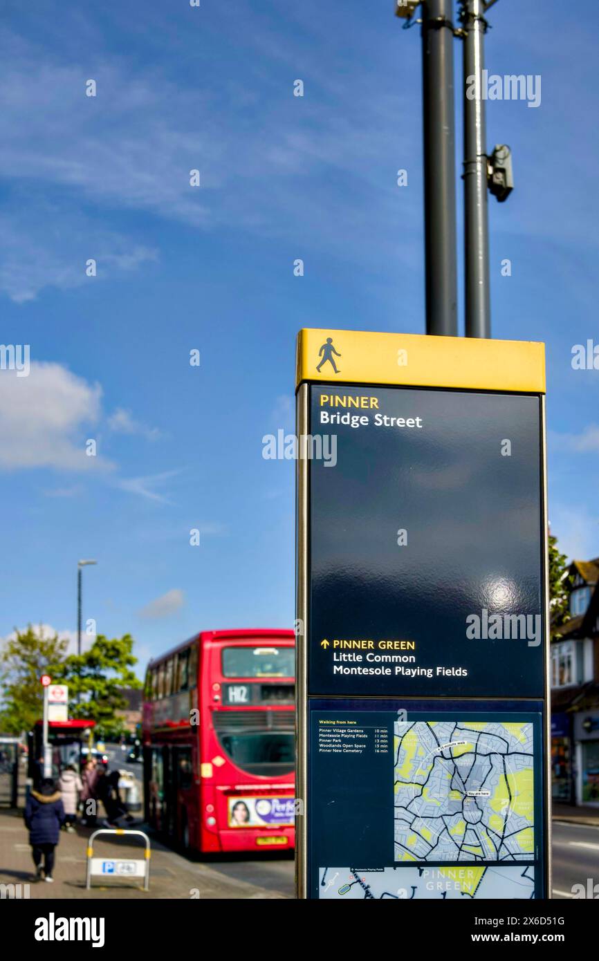 Bridge Street Location Information, Pinner, Borough of Harrow, London