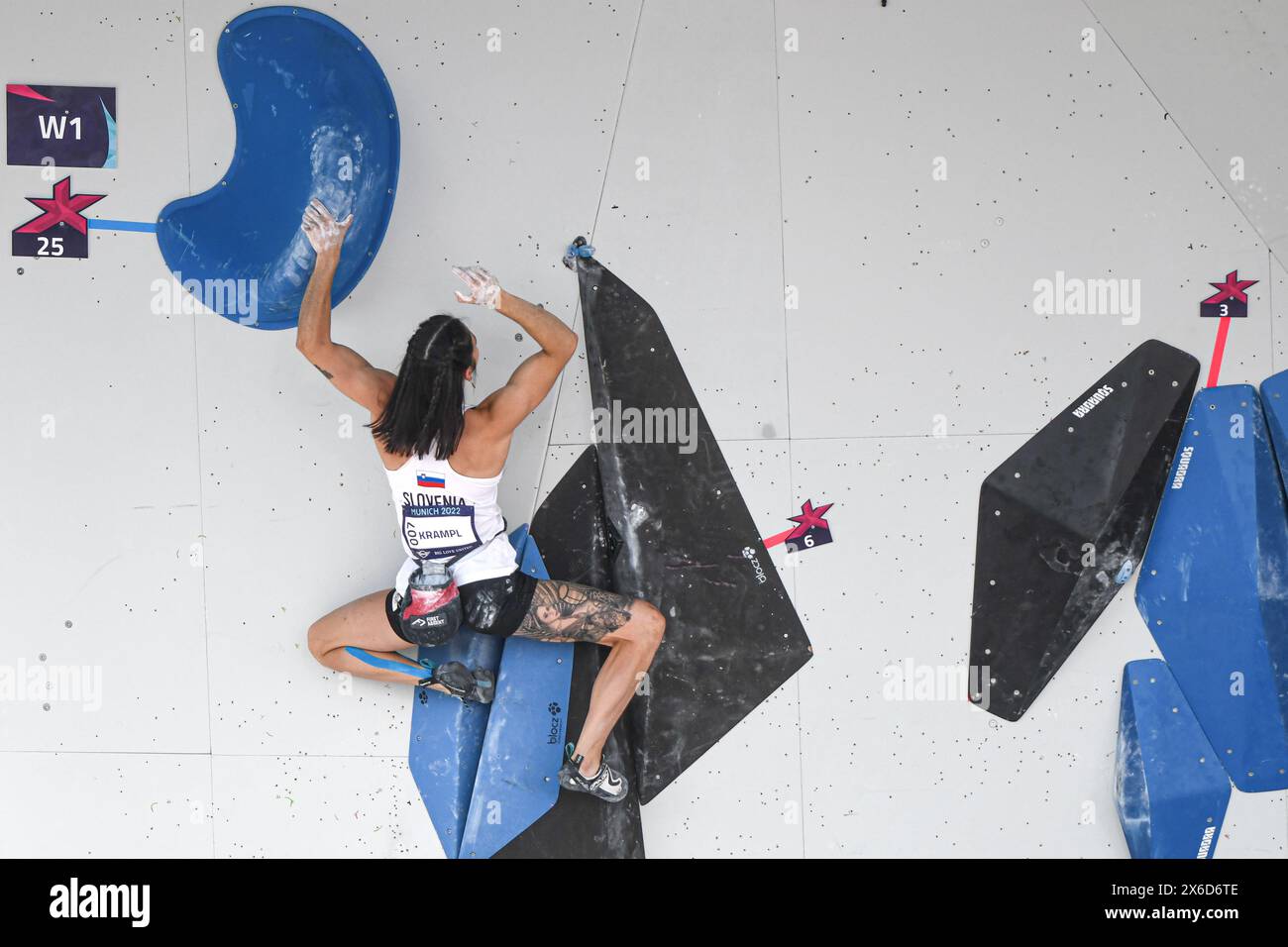 Mia Krampl (Slovenia, Silver Medal). Sport Climbing. European