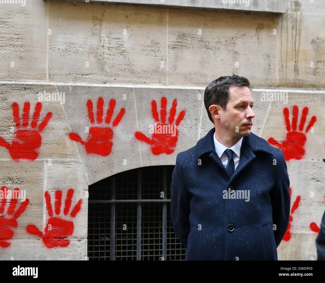 Paris, France. 14th May, 2024. FrancoisXavier Bellamy heads the list