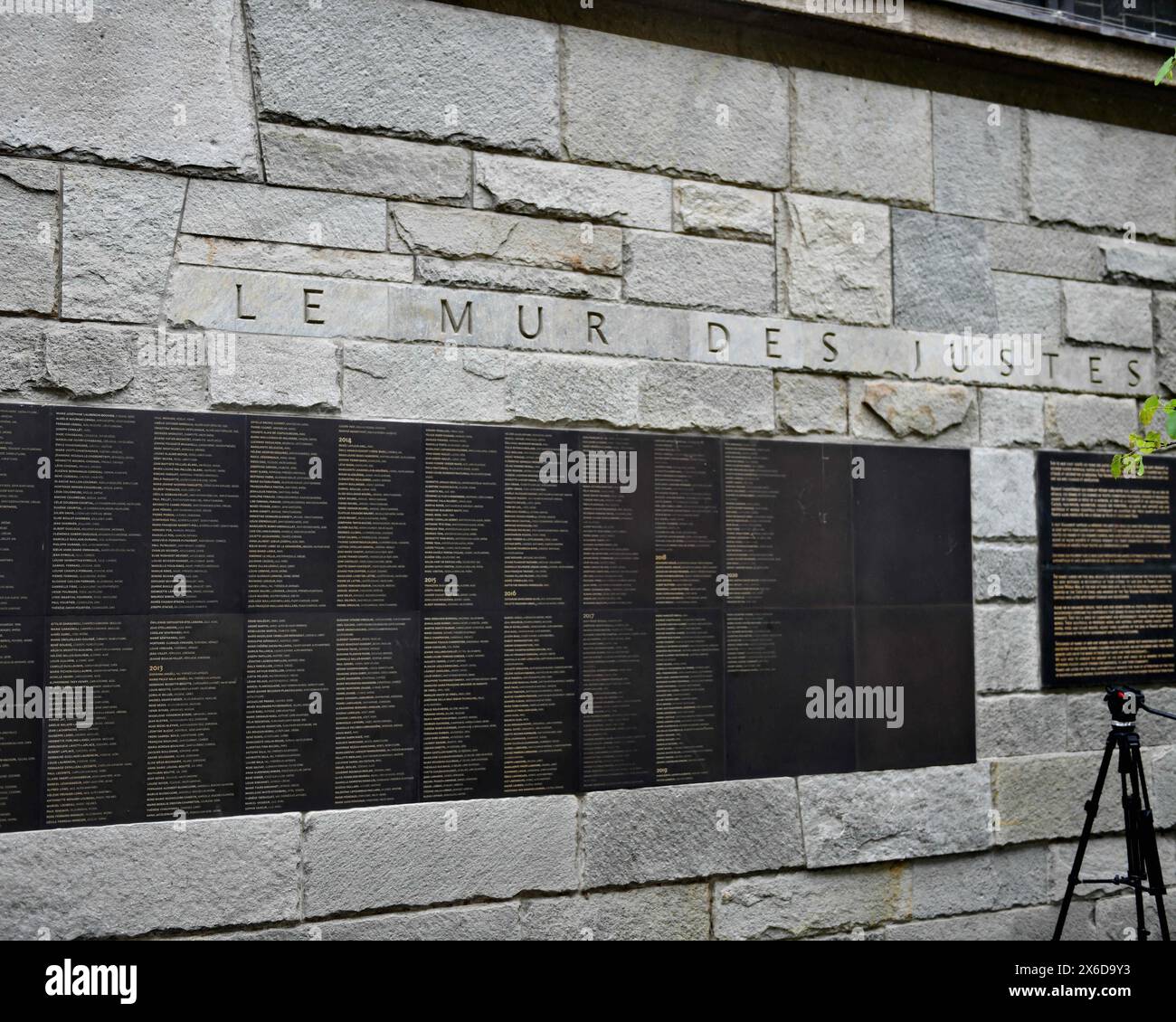 Paris, France. 14th May, 2024. "Wall of the Righteous" (Mur des Justes