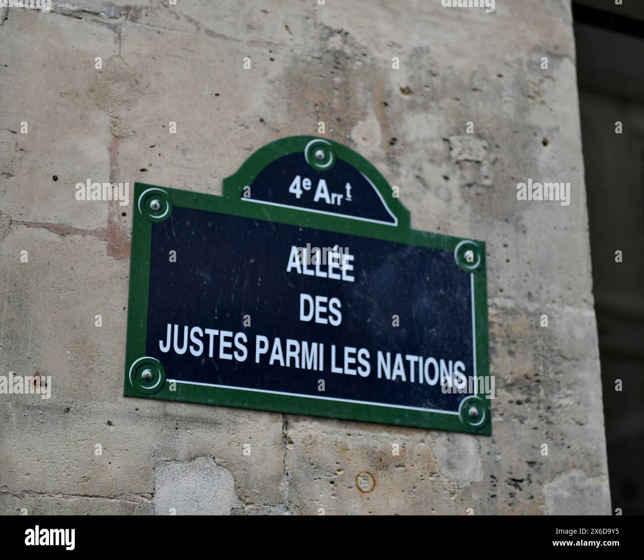 Paris, France. 14th May, 2024. "Wall of the Righteous" (Mur des Justes
