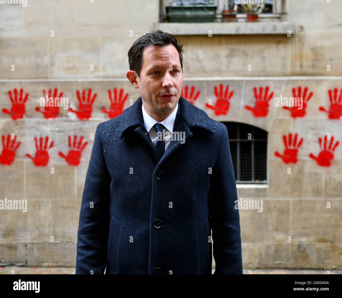 Paris, France. 14th May, 2024. FrancoisXavier Bellamy heads the list