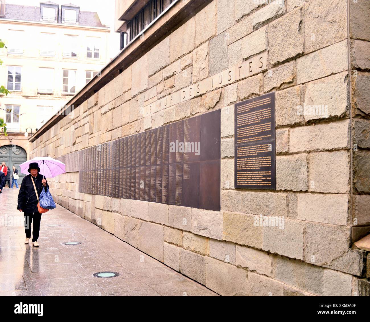 Paris, France. 14th May, 2024. "Wall of the Righteous" (Mur des Justes