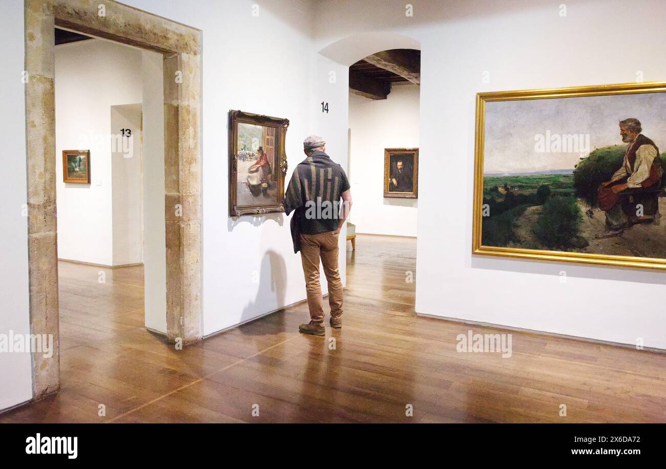 Museum of Fine Arts of Asturias, in Oviedo, Spain. It is the most important museum in Asturias. Works by Francisco de Goya, El Greco, Pablo Picasso Stock Photo