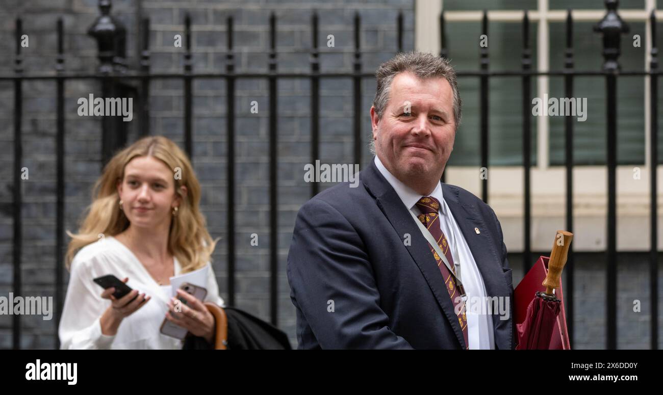 London, UK. 14th May, 2024. Farm to fork summit 10 Downing Street, London Farm Minister, Mark Spencer Credit: Ian Davidson/Alamy Live News Stock Photo