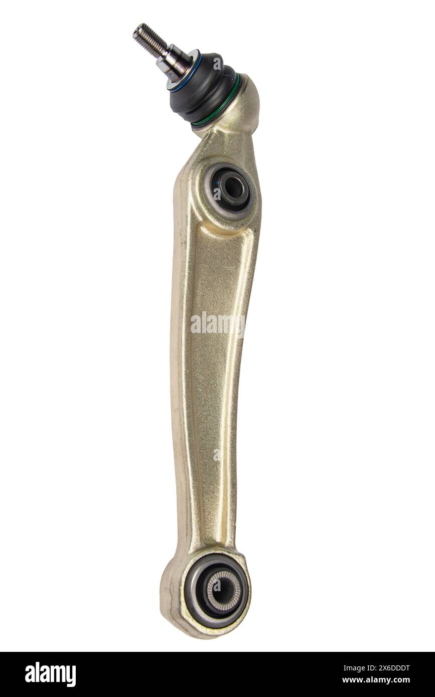 Car front suspension arm set isolated on white background. A set of ...