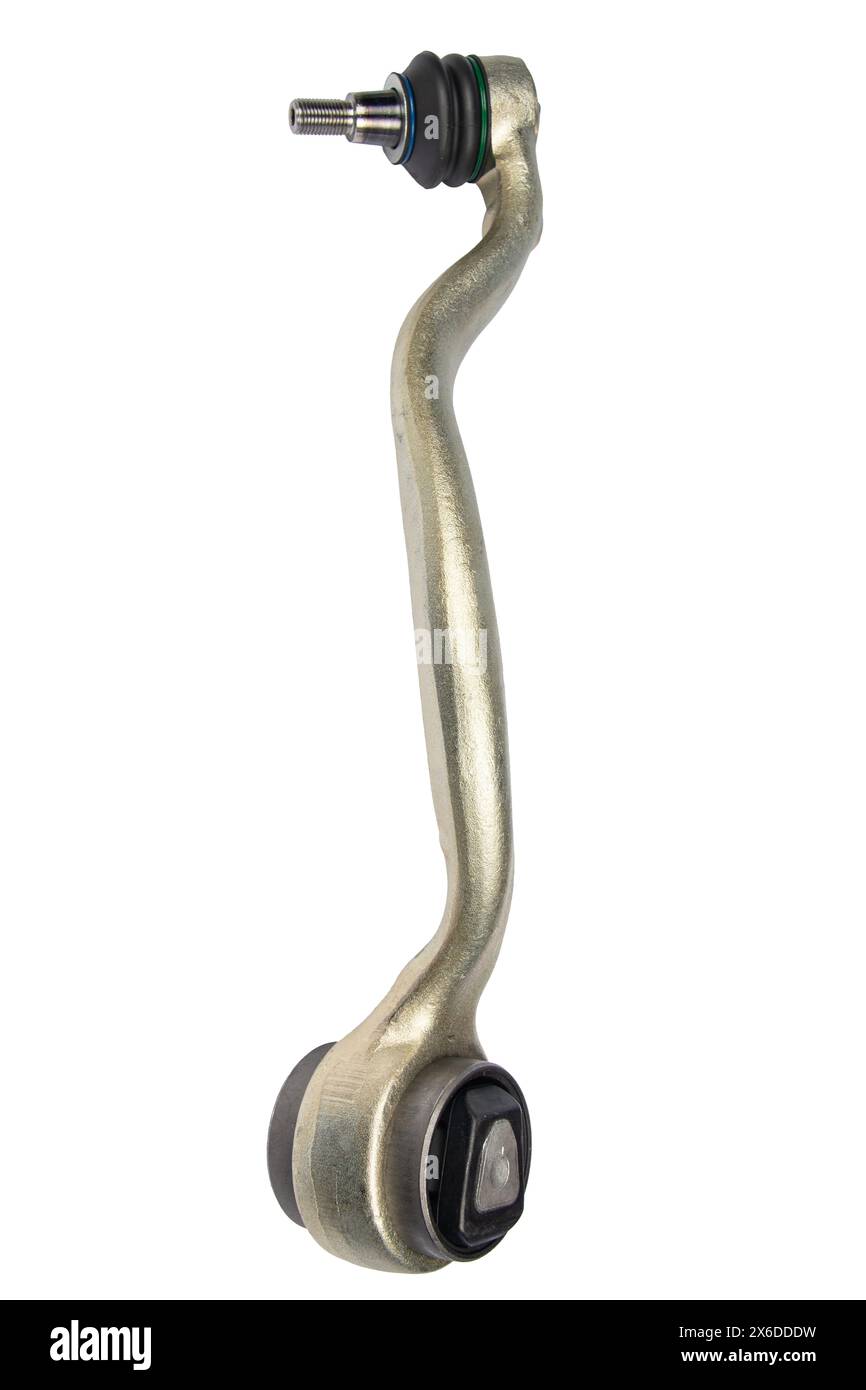 Car Front Suspension Arm Set Isolated On White Background A Set Of car-front-suspension-arm-set-isolated-on-white-background-a-set-of