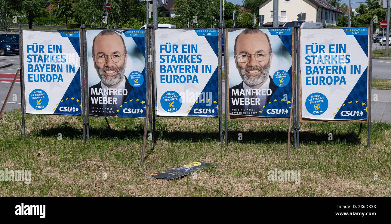 Muenchen GER, Themenbild, Wahlplakate zur Europawahl in Deutschland ...