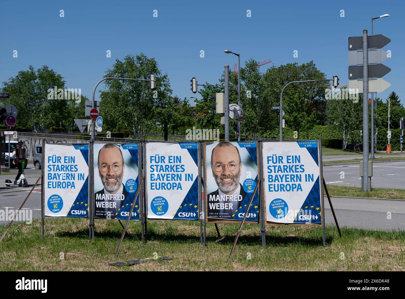 Muenchen GER, Themenbild, Wahlplakate zur Europawahl in Deutschland ...