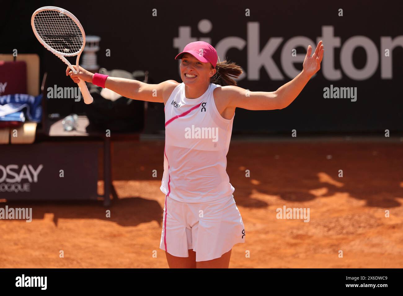 Rome, Italy 14.05.2024 IGA SWIATEK (POL) VS MADISON KEYS (USA) during