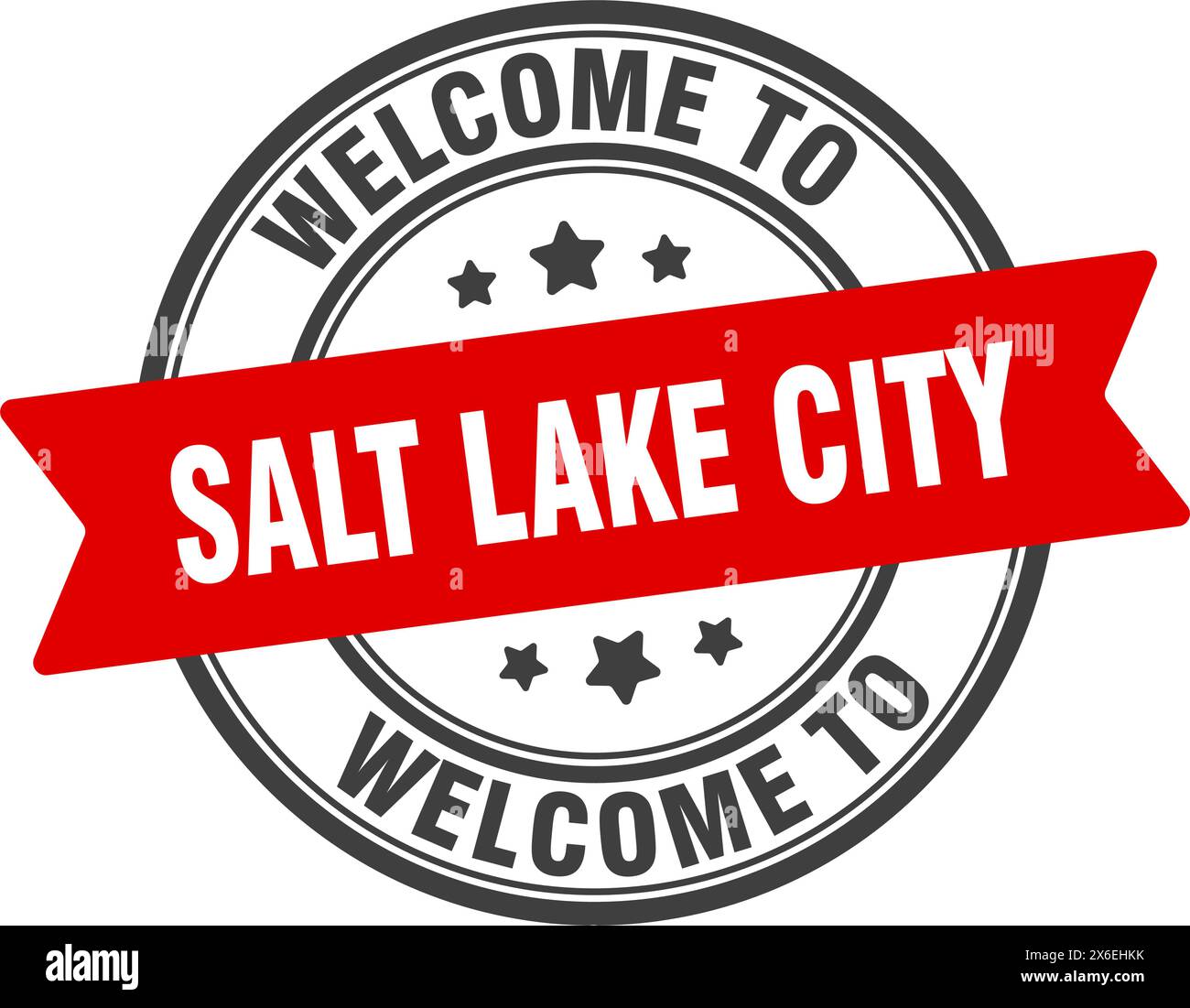 to Salt Lake City stamp. Salt Lake City round sign isolated on
