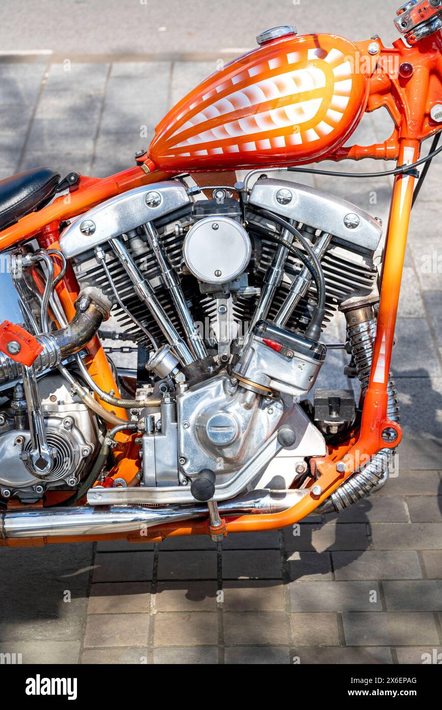 Classic harley davidson v twin hi res stock photography and images Alamy