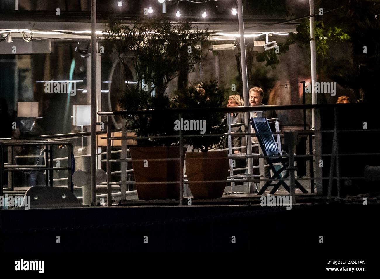 Genoa, . 14th May, 2024. Petra, filming of the third season has started in Genoa with Paola Cortellesi and Andrea Pennacchi Credit: Independent Photo Agency/Alamy Live News Stock Photo