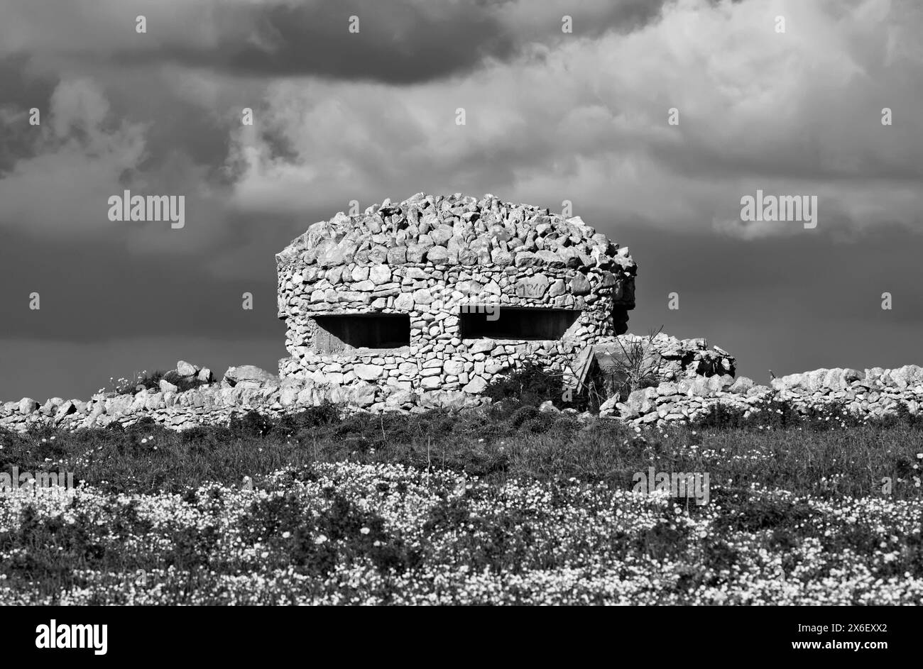 World war two concrete bunker Black and White Stock Photos & Images - Alamy