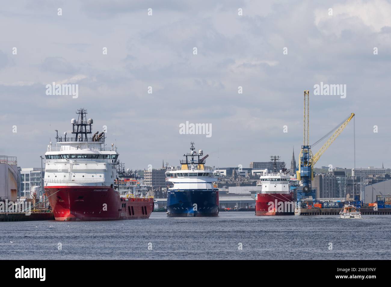 8 May 2024. Aberdeen Harbour,Aberdeen City,Scotland. This is view into Aberdeen Harbour with