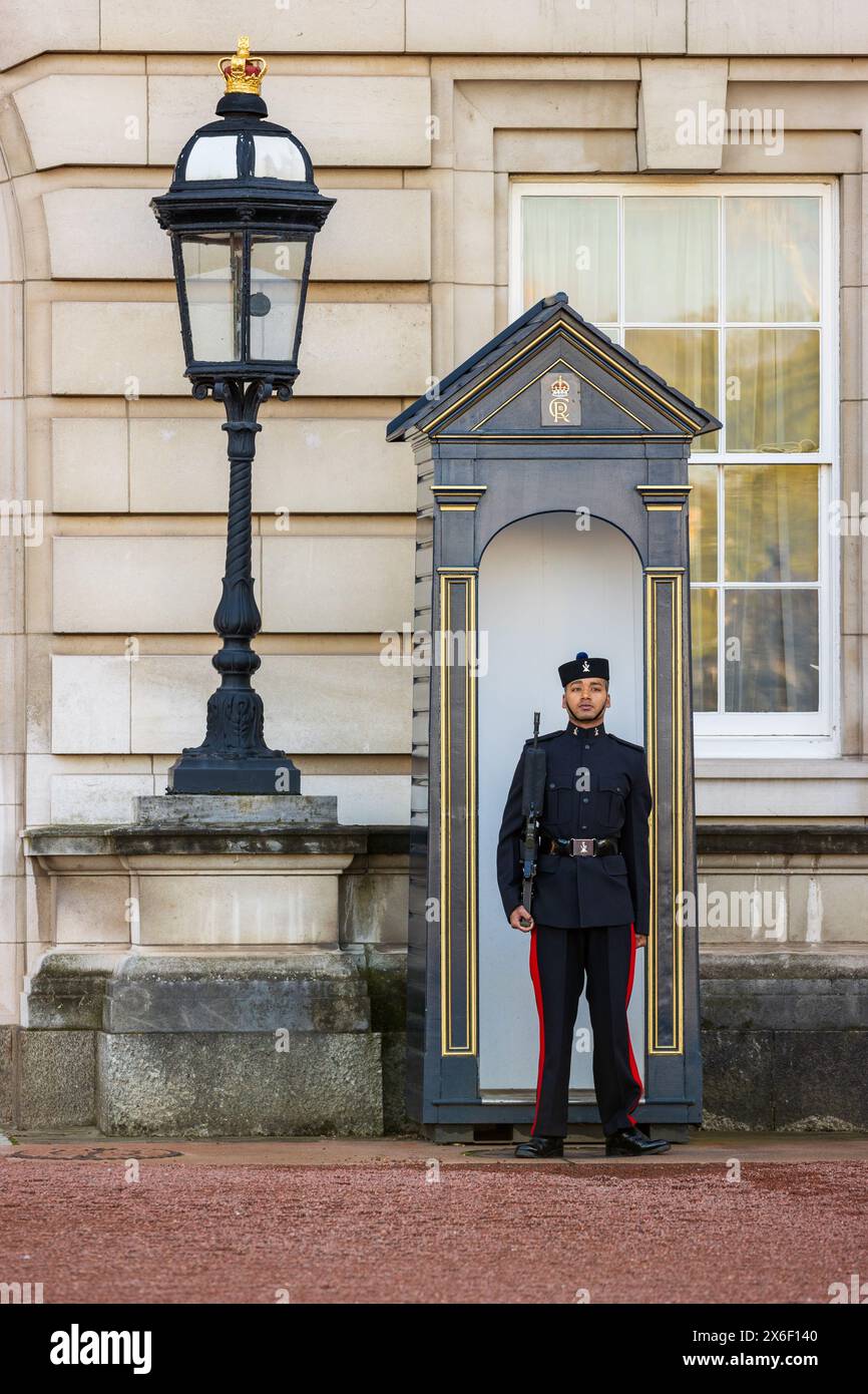 Signal All Guard Queen’s Gurkha Signals guard at Buckingham Palace, London, Monday ...