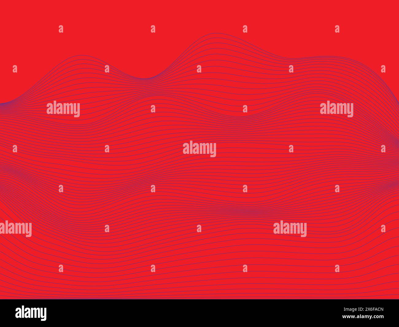 blue wavy line with red background. Shiny moving lines design element ... image.