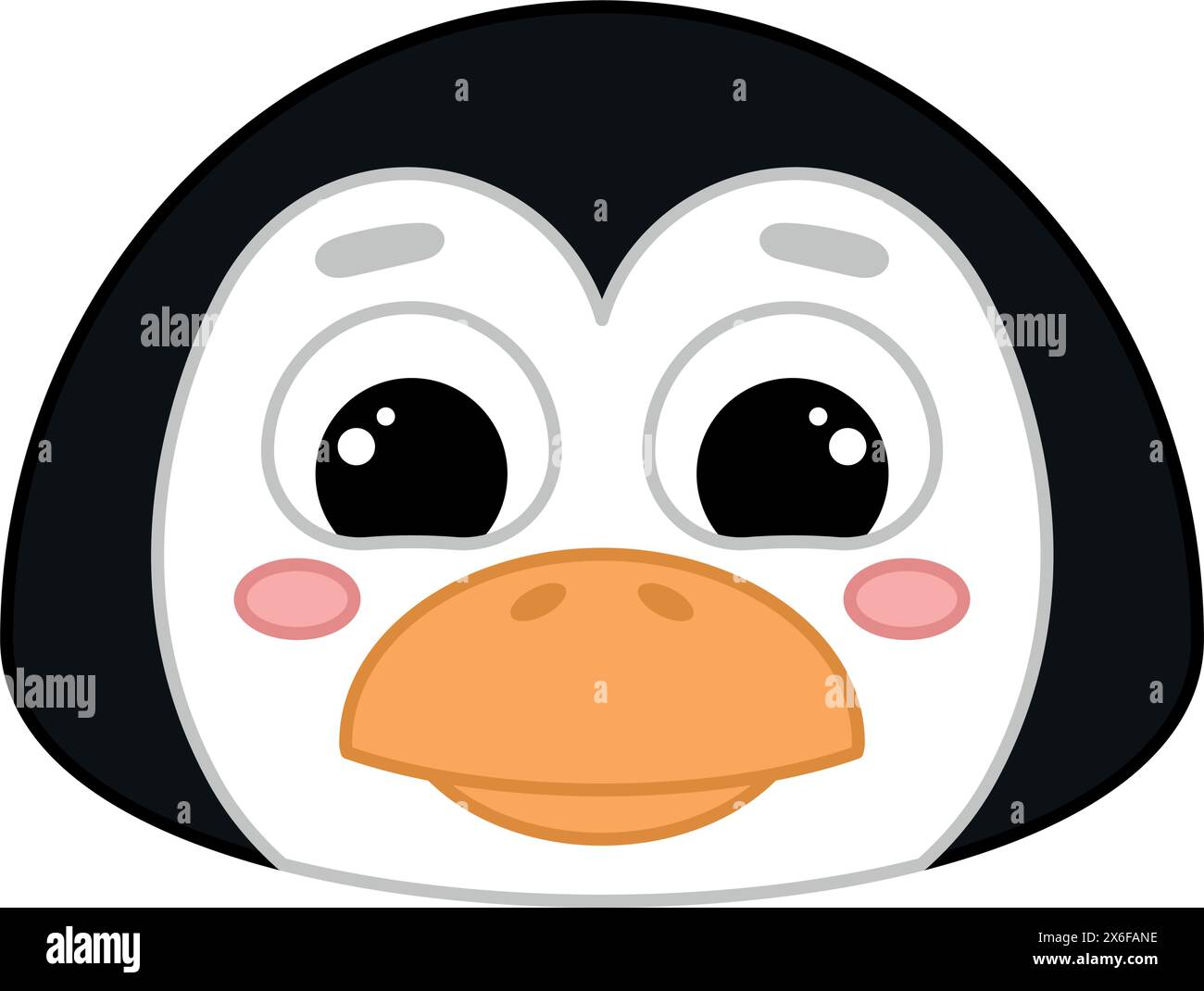 Cute kawaii penguin emoji icon Vector Stock Vector Image & Art - Alamy
