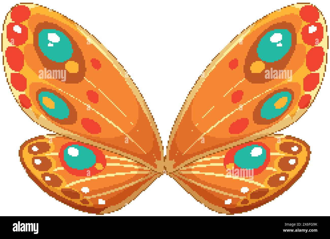 Vibrant vector illustration of butterfly wings Stock Vector Image & Art ...