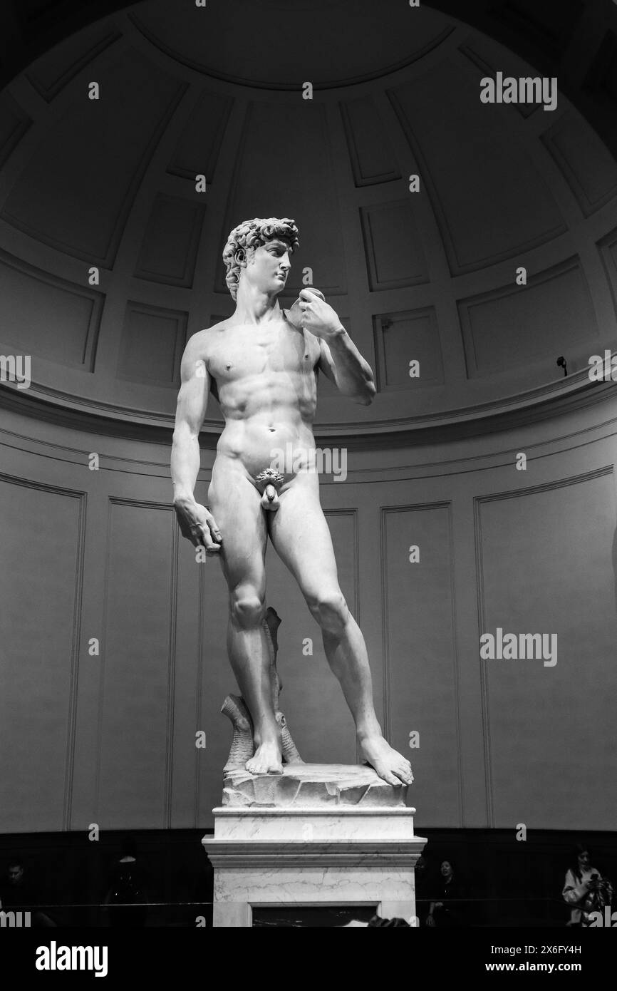 David Rennaissance Florence, Italy - 31December, 2023: David, a masterpiece of Italian ...