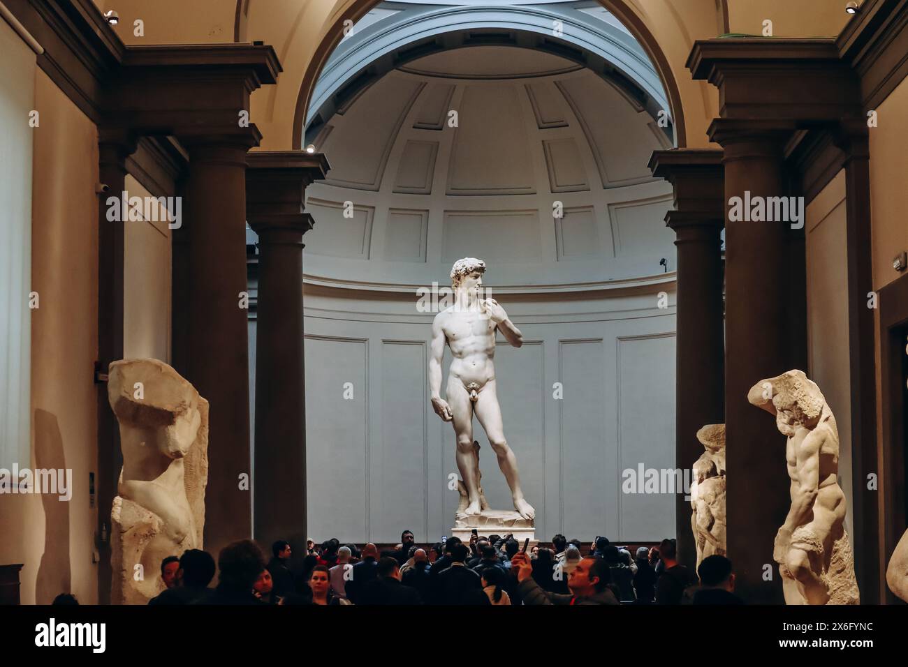 Florence, Italy - 31December, 2023: David, a masterpiece of Italian ...