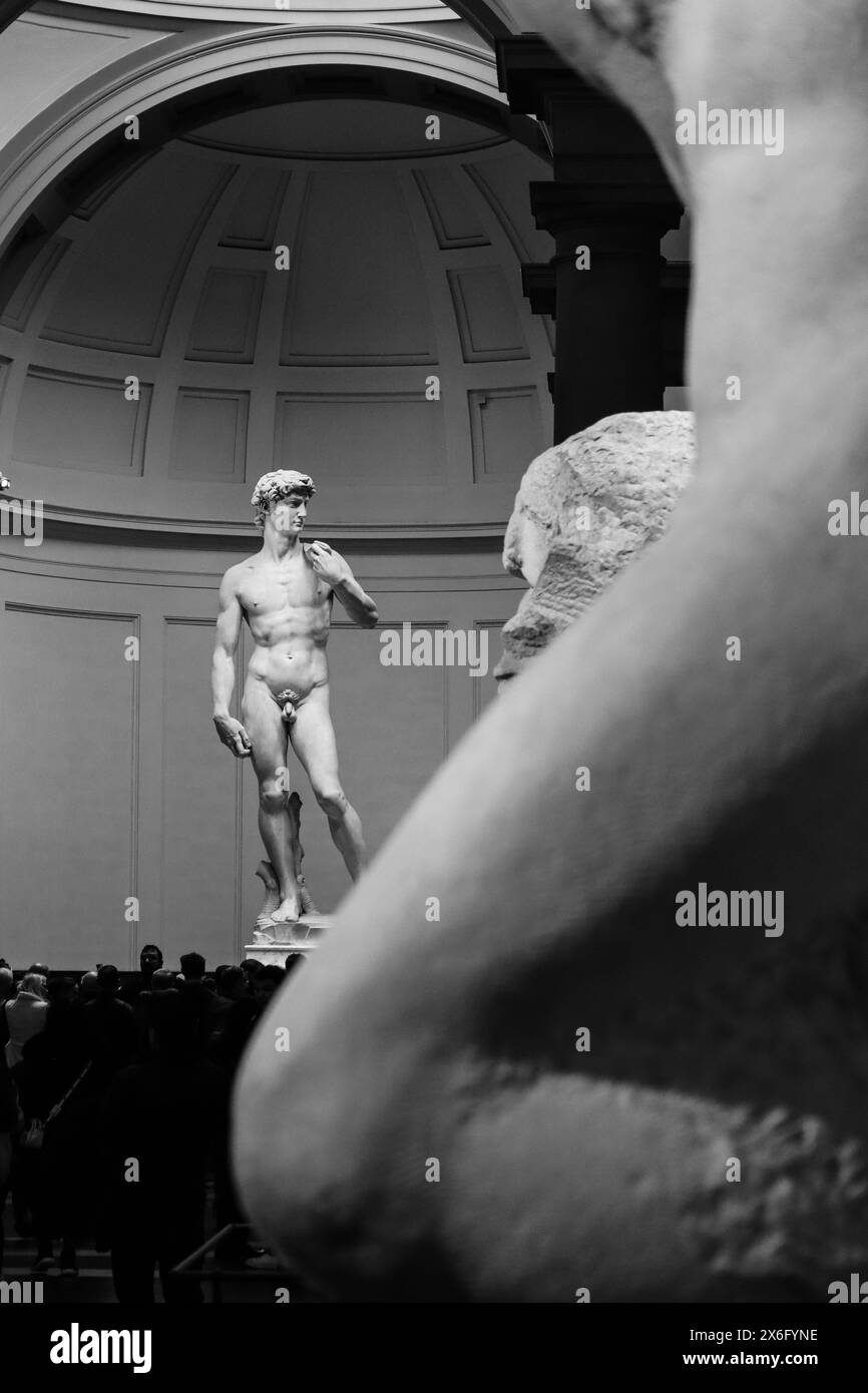 Florence, Italy - 31December, 2023: David, a masterpiece of Italian ...