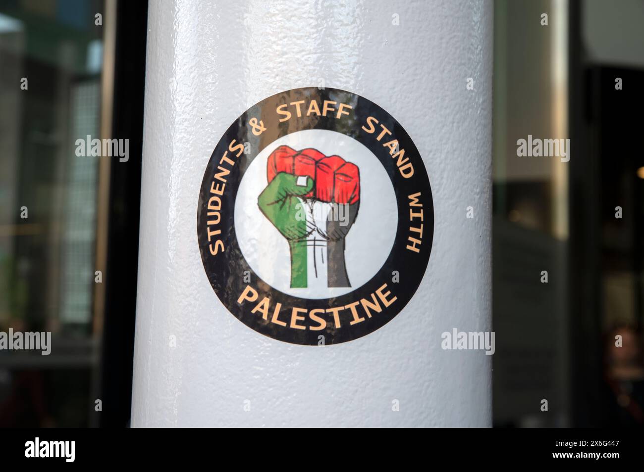 For Demonstration Only Sticker Sticker Students And Staff Stand With Palestine At The Student ...