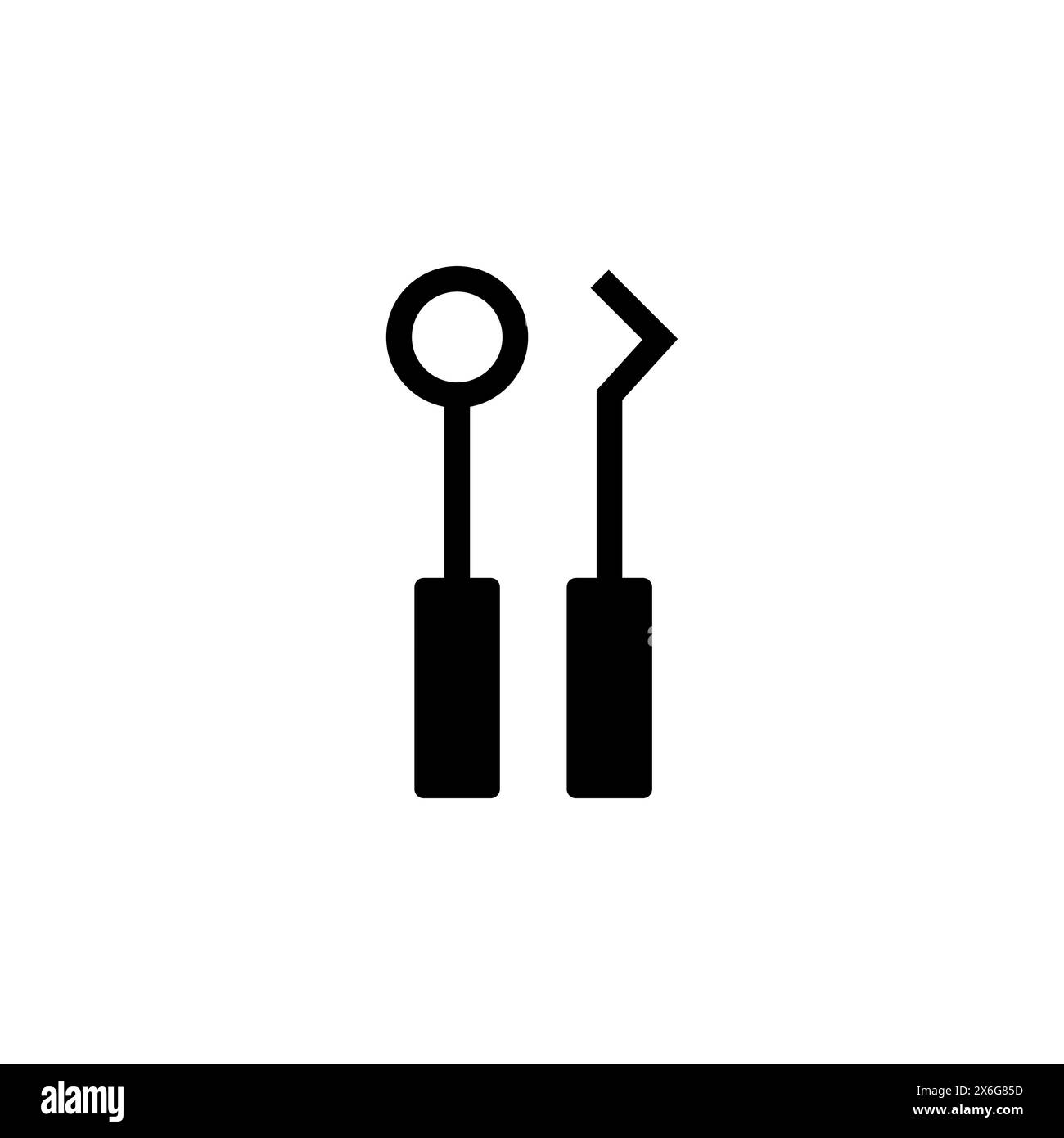 Tooth Tool, Dental Instruments flat vector icon. Simple solid symbol ...