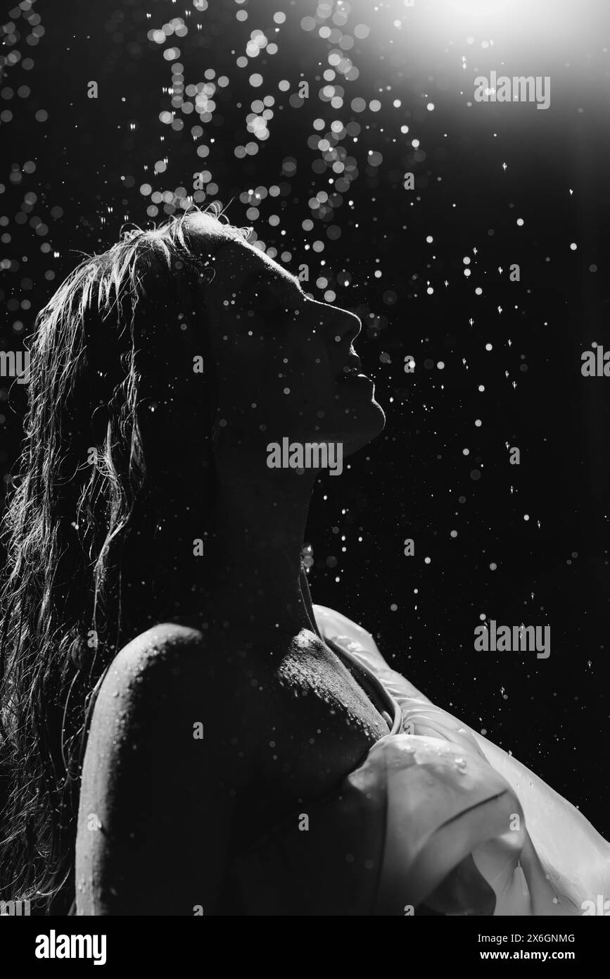 Wet body image Black and White Stock Photos & Images Alamy