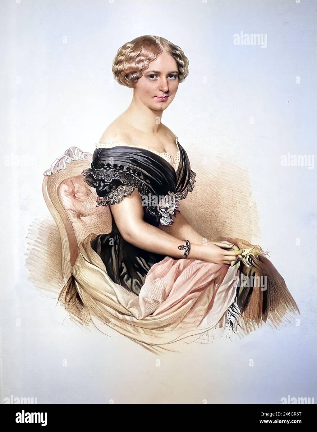 Albina Maray (1832-1889), oesterreichische Saengerin, Historisch, digital restaurierte Reproduktion von einer Vorlage aus dem 19. Jahrhundert, Record date not stated Stock Photo