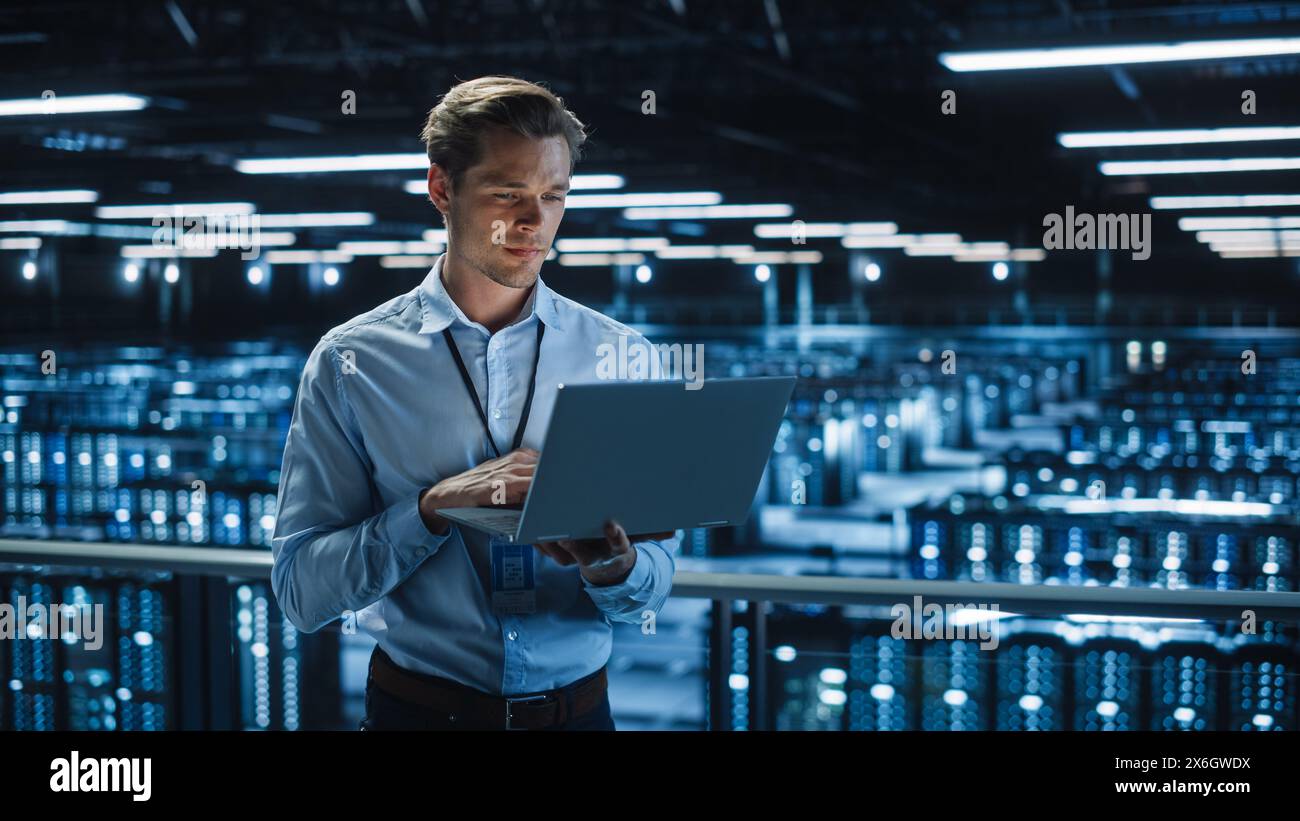 Data center artificial intelligence portrait hi-res stock photography ...