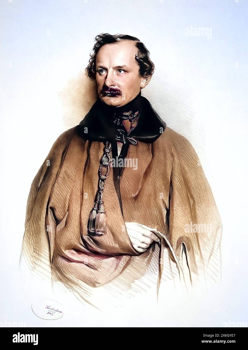 Freiherr Ferdinand von Mensshengen geb. 27. Maerz 1801, gest. 8. Juli 1885 war ein oesterreichischer Diplomat zur Zeit der Restauration, Historisch, d Stock Photo